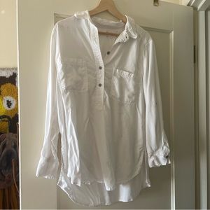 White Lou and Grey 3/4 button up